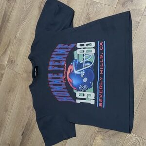 Homme + Femme Champions 1988 Beverly Hills Cropped t shirt Size XL